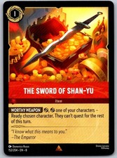 The Sword of Shan Yu 152/204 Rare Reign of Jafar Lorcana Near Mint