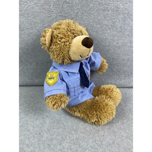 Build A Bear Police Officer Bear Plush Stuffed Animal 14" - Picture 3 of 5