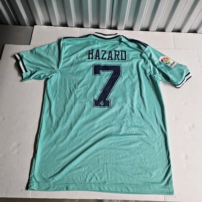 Real Madrid HAZARD 7 ユニフォーム S Adidas Real Madrid Hazard #7 Jersey Men's Large 2019-2020 Third