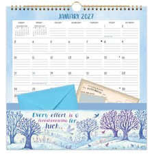 2027 Wall Calendar - 2027 Calendar with Pockets, 12" x 12", Jan. 2027 - Dec