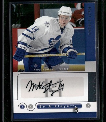 2005-06 Upper Deck Be a Player Matt Stajan #MS Auto