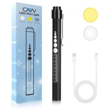 Rechargeable Pen Light with Pupil Gauge LED Penlights for Nurses Doctors, War...