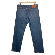 Levis 505 Regular Fit Mens Jeans Medium Wash Blue Straight Leg Denim 36 x 32