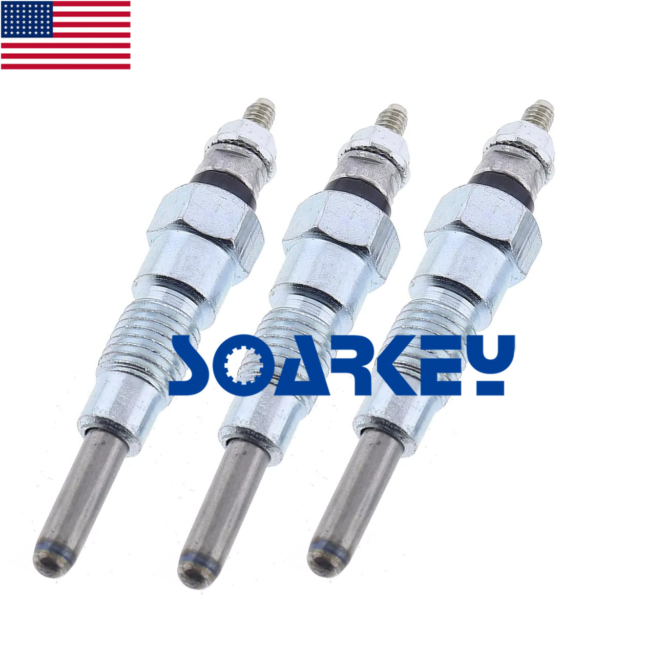 New 15521-65512 Glow Plug for Kubota L2202 L2402 L2602 L2802 L3202 L4202 M4950