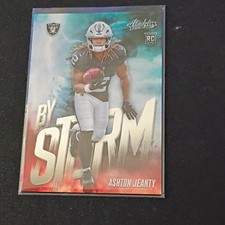 Panini 2025 Absolute Football By Storm Rookie Insert Ashton Jeanty Raiders #1