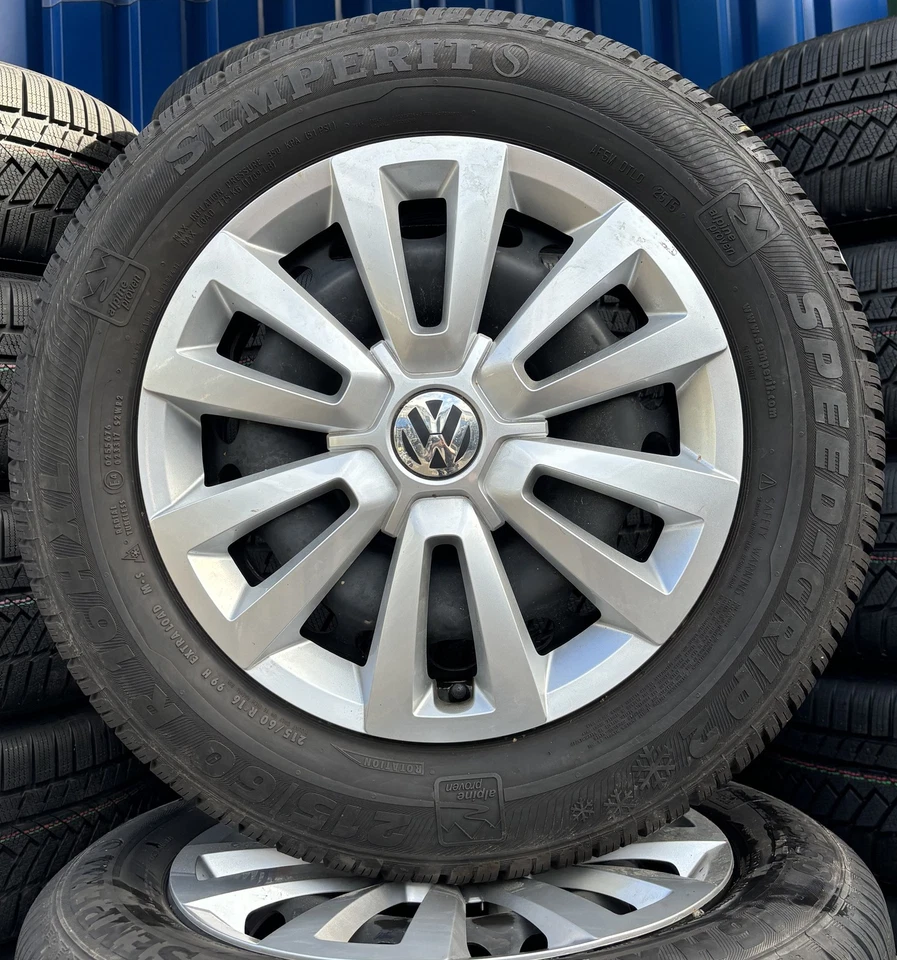4x Original VW Winterräder 215/60 R16 99H - für Passat 3G B8 Bettle 1619 - Bild 2 von 3