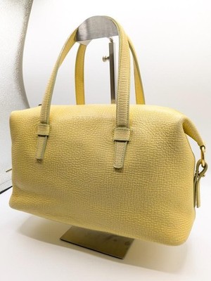 LOEWE Leder Handtasche gelb kleine Tragetasche 29 cm x 16 cm x 10 cm Designer...