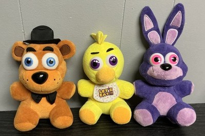 Five Nights at Freddys Plush Lot of 3 Freddy Chica Bonnie 2018