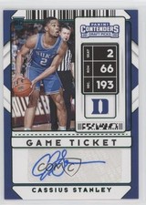 2020 Contenders Draft Picks Sticker Game Ticket Green Cassius Stanley Auto 0m4q