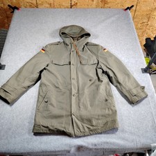 Vintage 1986 West German Military Parka Feuchter Ringelai Olive Drab Hooded Coat