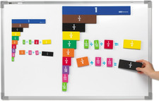 Jumbo Magnetic Quietshape Foam Fraction Tiles - Set of 67