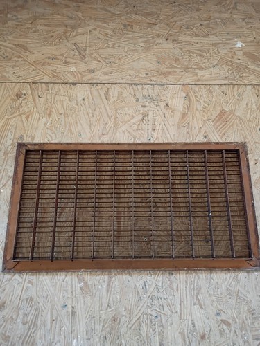 Antique Architecture Floor Grate Heat Vent Register Cold Air Return 14 X 26 - Picture 7 of 9