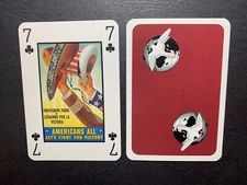 Swap Playing Card SECOND WORLD WAR Historic Poster Card  AMERICANS ALL FIGHT
