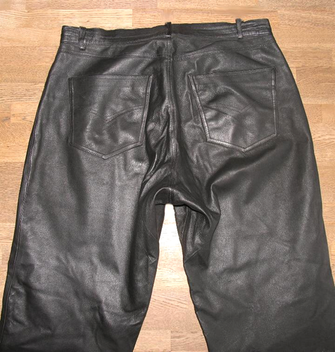 Blend Of America Pantaloni In Pelle Da Uomo Neri Circa W35"/ L34" - Foto 4 di 4