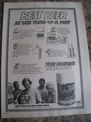 TOM CAXTON'S TRUE BREW BEST BITTER KIT RECKITT & COLMAN 1971 WERBUNG A4 DATEI 2
