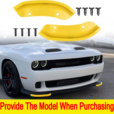2PCS Front Bumper Lip Splitter Protector For Dodge Challenger SRT Accessories