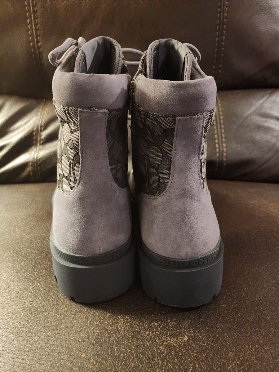 ✓New Coach Men Citysole Boot With Signature Jacquard ✓New Coach Men Citysole Boot With Signature Jacquard