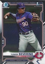 2021 Bowman Chrome #BCP-140 Yunior Severino 1st Minnesota Twins