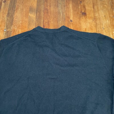 Pull pure laine mérinos extra-fine à col en V | BLACK | Pulls