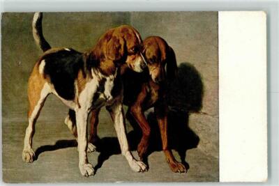 39282140 - Beagel signed A. De Dreux Standing Hunting Dogs No.23