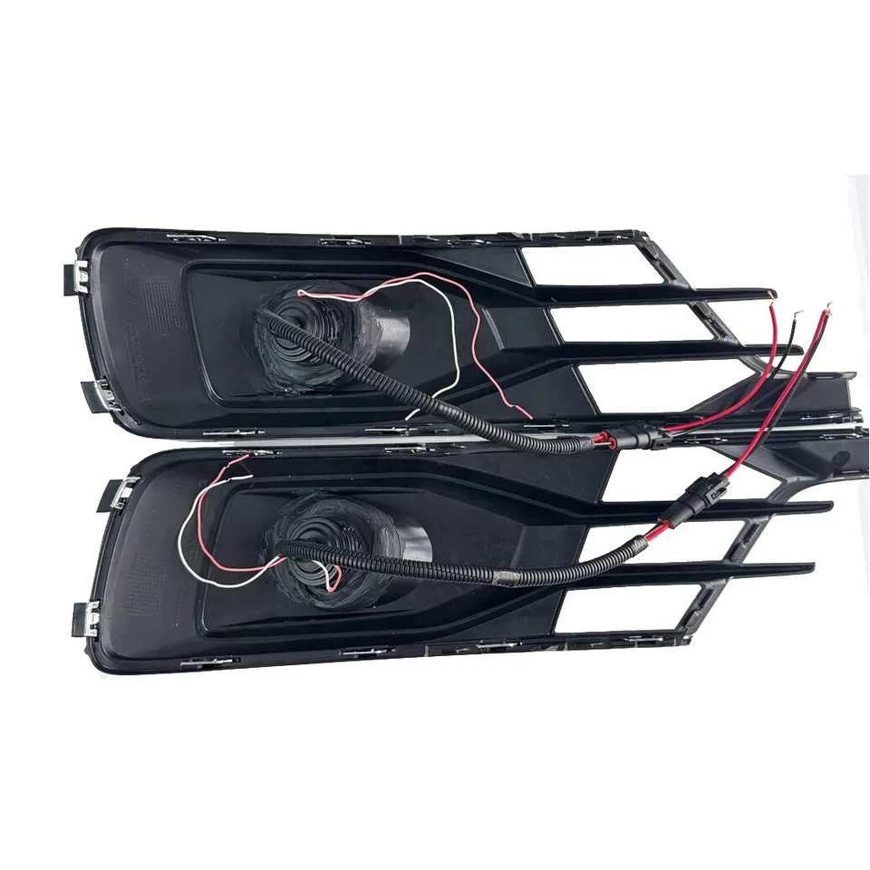 Luz antiniebla LED DRL anillos de ojo de ángel bisel de parachoques para Audi A6 C7 2016-2018 Foto 4 de 4