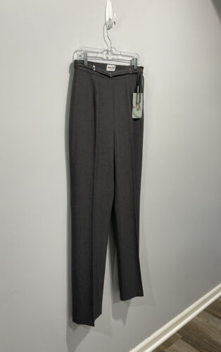 Women’s high waist dress office pants size European 44 or US 2-4 gray color - Picture 4 of 16