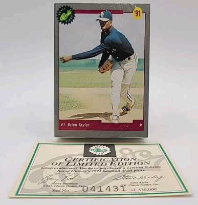1991 Classic Draft Picks Sealed Brian Taylor Set #041431