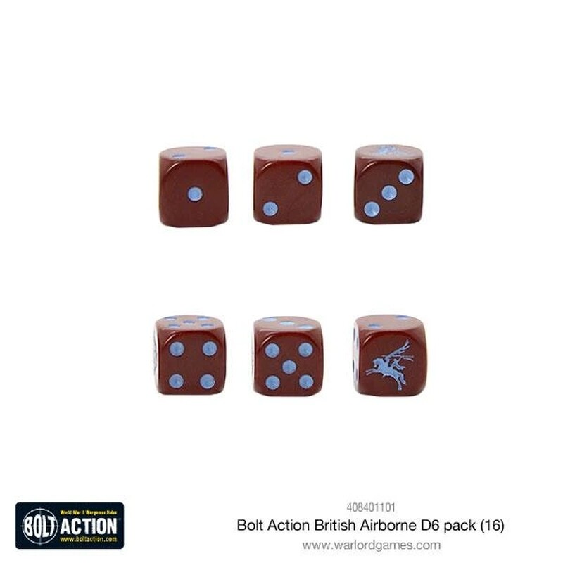 Thumbnail - British Airborne D6 Dice Würfel Bolt Action Walord Games Neu/ovp
