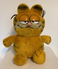 Vintage 1981 Fun Farm GARFIELD 10 Plush Sitting Orange Cat Jim Davis