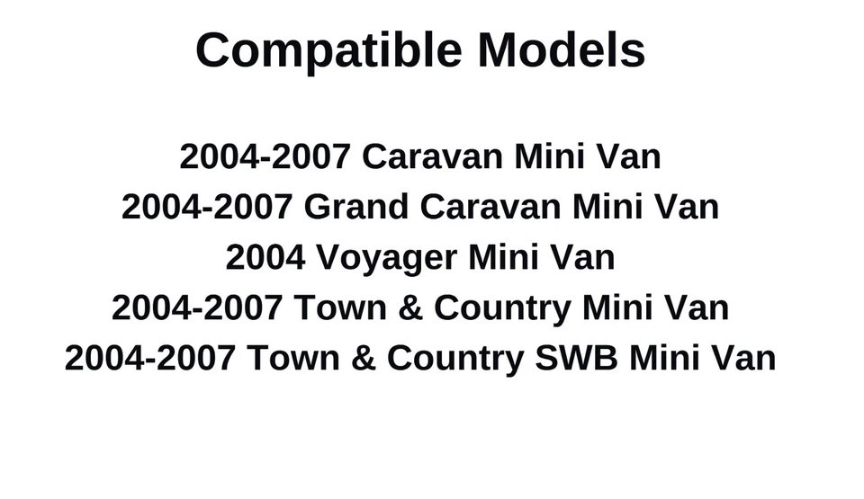 Fits 04-07 Town & Country Voyager Caravan Grand Caravan Back Window Glass Heated Foto 3 de 4