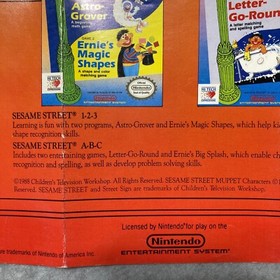 P&oacute;ster insertado HiTech Sesame Street Hunt rojo octubre HIT-NES-US NES Nintendo solamente