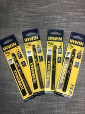 4 IRWIN 11/32" TURBOMAX HIGH SPEED STEEL DRILL BIT HSS #73322