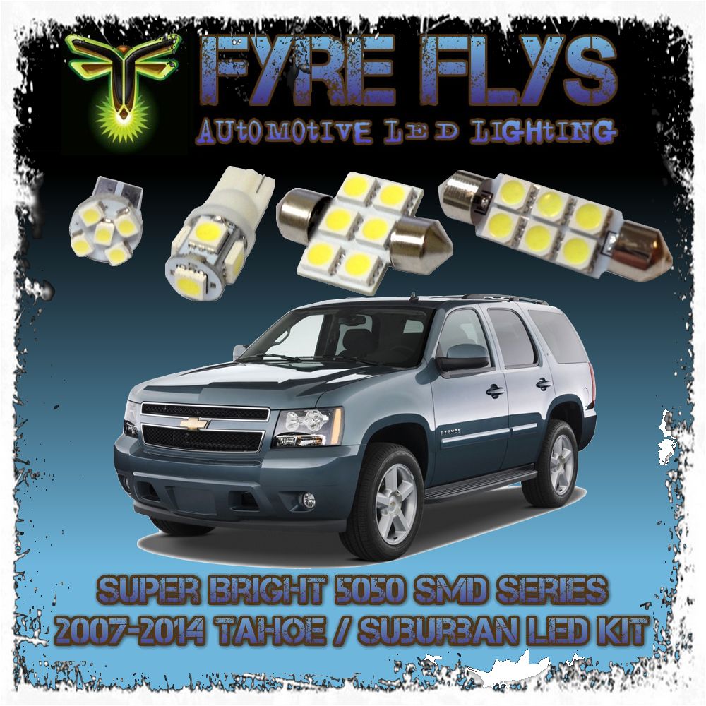 Complete White LED Interior Light Kit For 2000-2006 Chevy Suburban & Tahoe - 15 Bulbs, 5050 SMD 11 thumbnail image