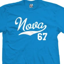 Nova 67 Script T-Shirt | 1967 Sports Jersey SS Muscle Classic Mens Tee Shirt