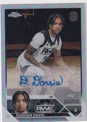 Topps Chrome OTE Overtime Basketball 2024 No. A-DDA Daquan Davis Refractor Auto