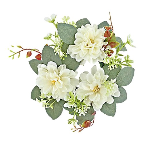 Kleine Kerzenringe Kränze Blume Kerzenringe Blumengirlande für Tische - Bild 5 von 27