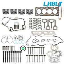 LABLT Engine Rebuild Overhaul Pistons Valves Seals Kit For Buick Chevrolet GMC