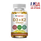 Vitamin D3 10000IU and K2 MK-7 250mcg - 120 Capsules - Immune Function Wellness