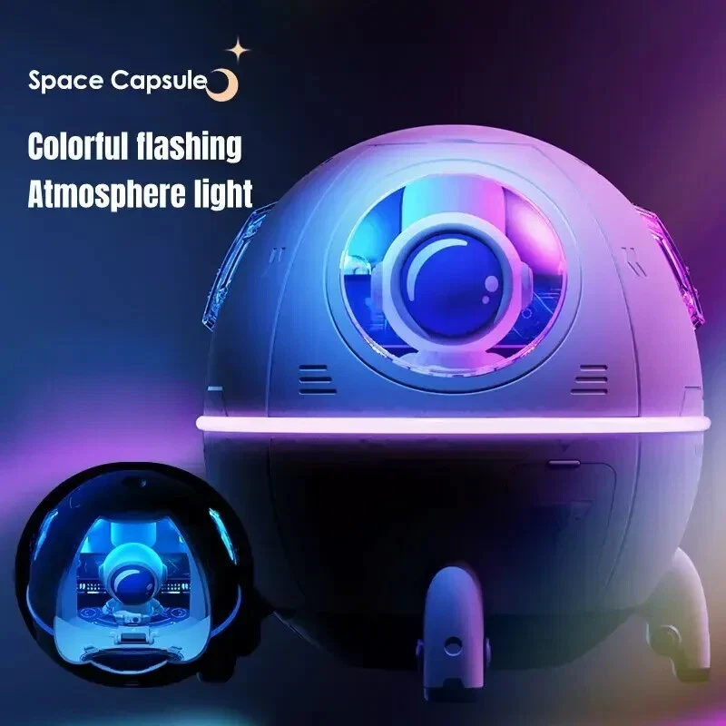 Mini Ultrasonic Astronaut Humidifier With LED LIGHT - Image 3 of 4