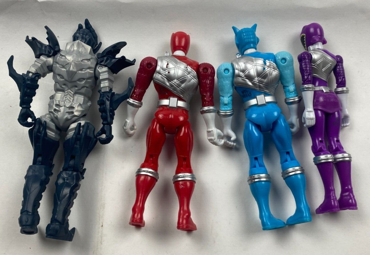 Power Rangers Dino Super Charge 5" Action Figure Lot of 4