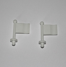 Total Action Football Toy Brokers - Game Spare Pieces - 2 White Flags
