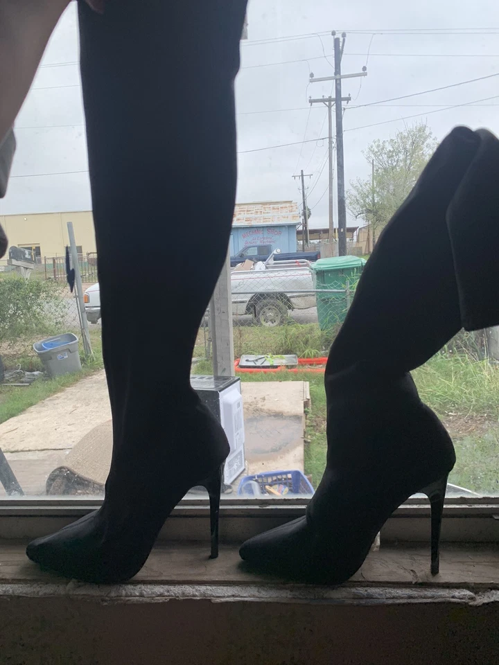 Call It Spring Over The Knee Boots Black Suede Size 7 Foto 4 de 4