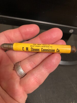 C M STEVENS COMMISSION CO. PITTSBURGH JOINT STOCK YARDS PHONE 2816 BULLET PENCIL