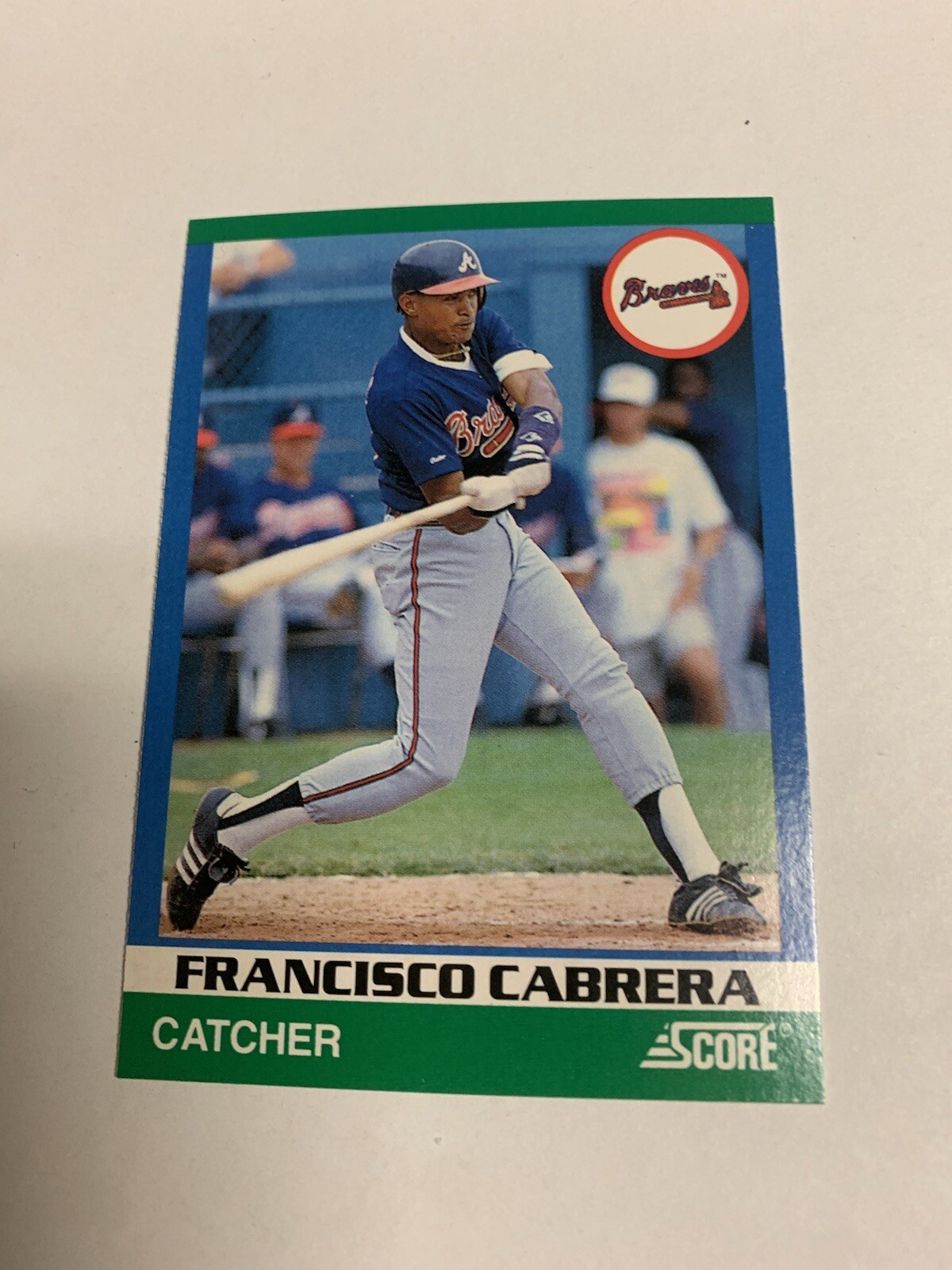 1991 Score Rising Star Francisco Cabrera Atlanta Braves