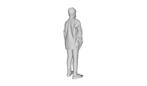 Printle C Kid 020--Boy Child Dress Shirt Teen Figure for Dioramas Train Sets - 第 3/11 張圖片