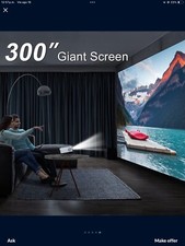 ARTLii Enjoy 3 - 1080P HD Portable Projector with Bluetooth, AirPlay Miracast