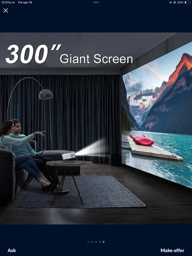 ARTLii Enjoy 3 - 1080P HD Portable Projector with Bluetooth, AirPlay & Miracast