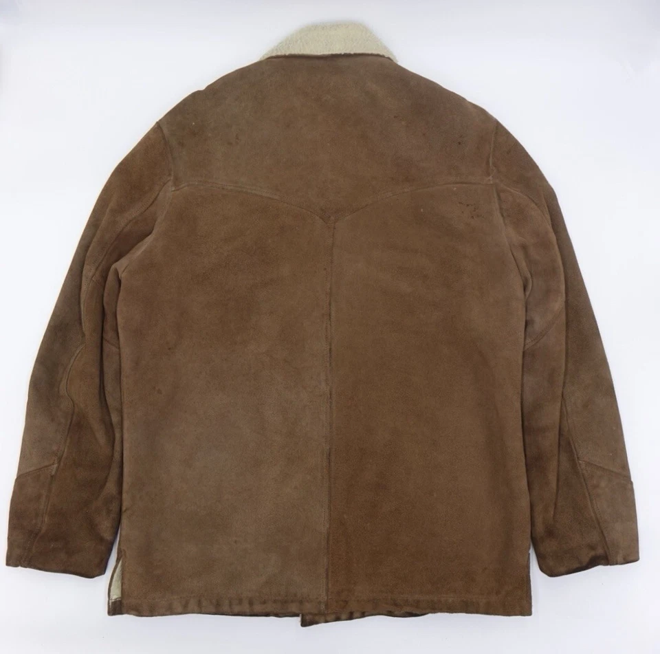 Talla 42 - Abrigo Vintage McGregor Toro Gamuza Peso Pesado Piel de Oveja Hecho en EE. UU. Foto 3 de 4