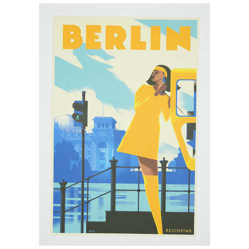 Stick No Bills® Stylische Retro Berlin Poster 50x70cm - ein stilvoller Blickfang - Bild 5 von 24