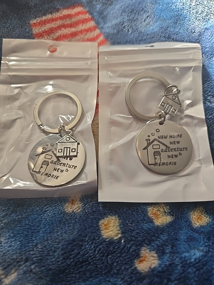 New Home Keychain, New Home,  New Adventure, New Memories
